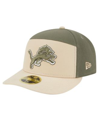 New Era - Men's Light Beige/Olive Detroit Lions Two-Tone Color Pack Split Panel 59FIFTY Fitted Hat