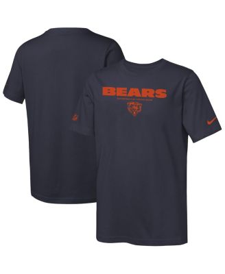 Nike - Big Boys and Girls Navy Chicago Bears Sideline Team Issue T-Shirt