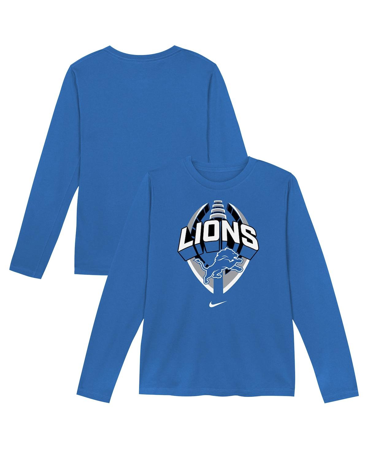 Nike Toddler Blue Detroit Lions Primetime Legend Iconâ Long Sleeve Performance T-shirt In Multi