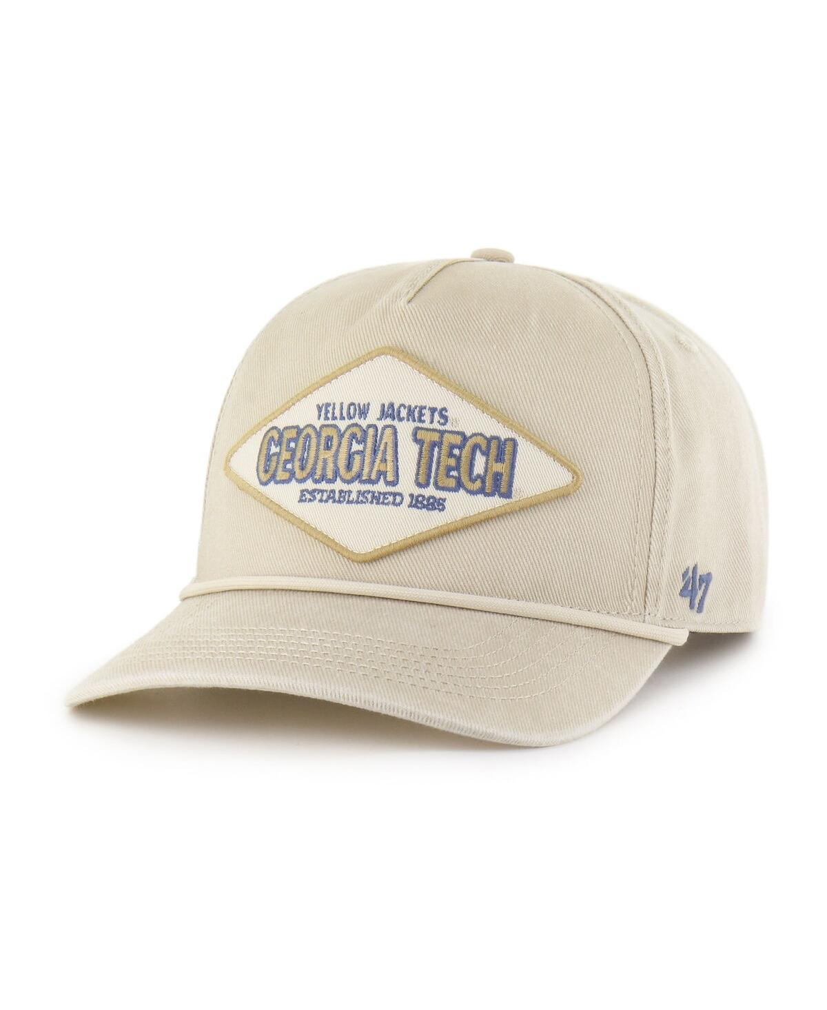 47 Brand Men's And Women's Cream Georgia Tech Yellow Jackets Outdoorsmen Cairn Hitch Adjustable Hat In Neutral