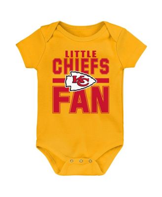 Newborn 3-Pack Kansas City Chiefs Little Tike Bodysuit Set