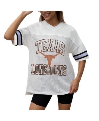 Women's White Texas Longhorns Iconic Oversized Fashion Jersey