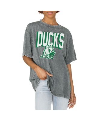 Gameday Couture - Women's Gray Oregon Ducks Solid Defense Oversized T-Shirt