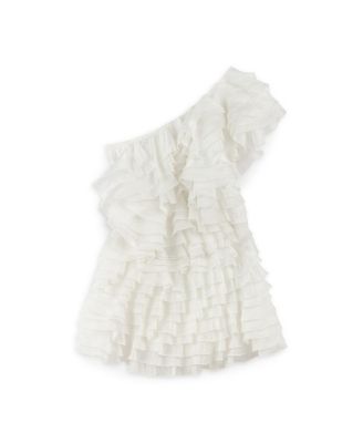 Women's Mini Dress with Layered Ruffle Details