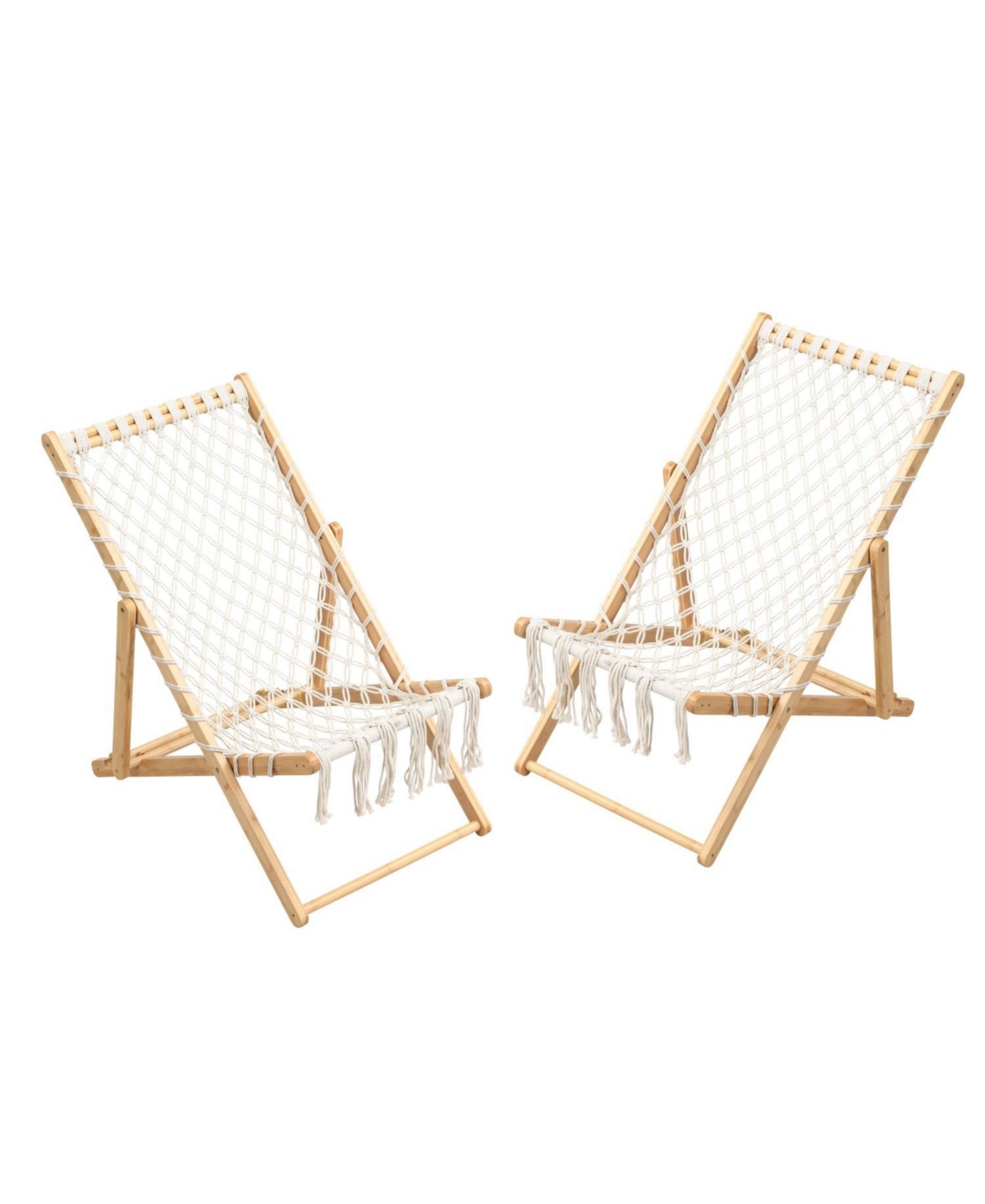 Streamdale Furniture Weaving Chairs - Handwoven Rope (Set of 2)
