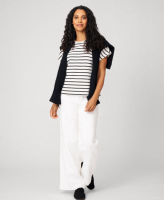 Women's Striped Crewneck Relaxed Tee