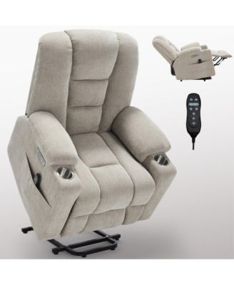 Large Power Lift Chair Recliner with Massage and Heat for Elderly