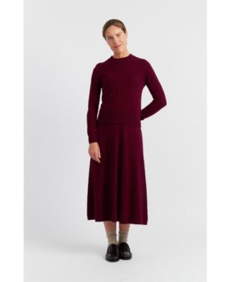 Women's Wool & Cashmere Cropped Sporty Sweater