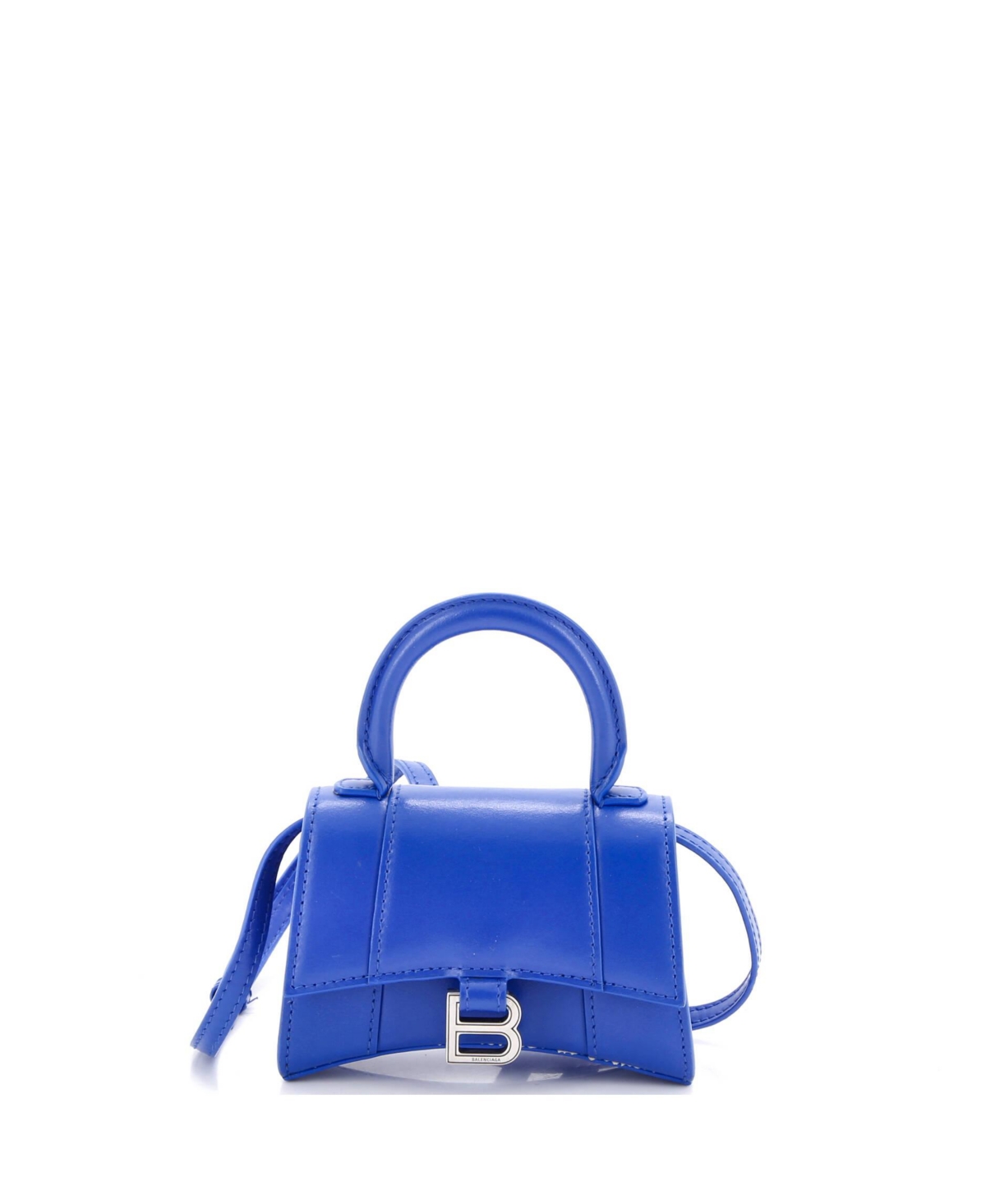 Pre-Owned Balenciaga Mini Hourglass Top Handle Bag Leather