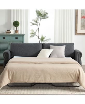 80.7" 2-in-1 Sofa Bed Sleeper with Large Mattress