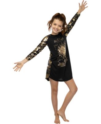 Big Girls Nightgown Marauders Map Raglan Long-Sleeve Sleep Pajama Loungewear