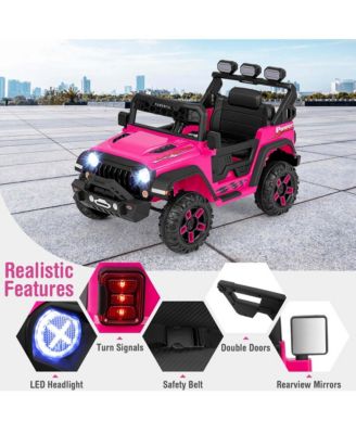 12V Kids Ride On Truck with 212V Motors Spring Suspension & Remote Control