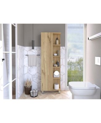 Urano Linen Cabinet Light Oak MDF