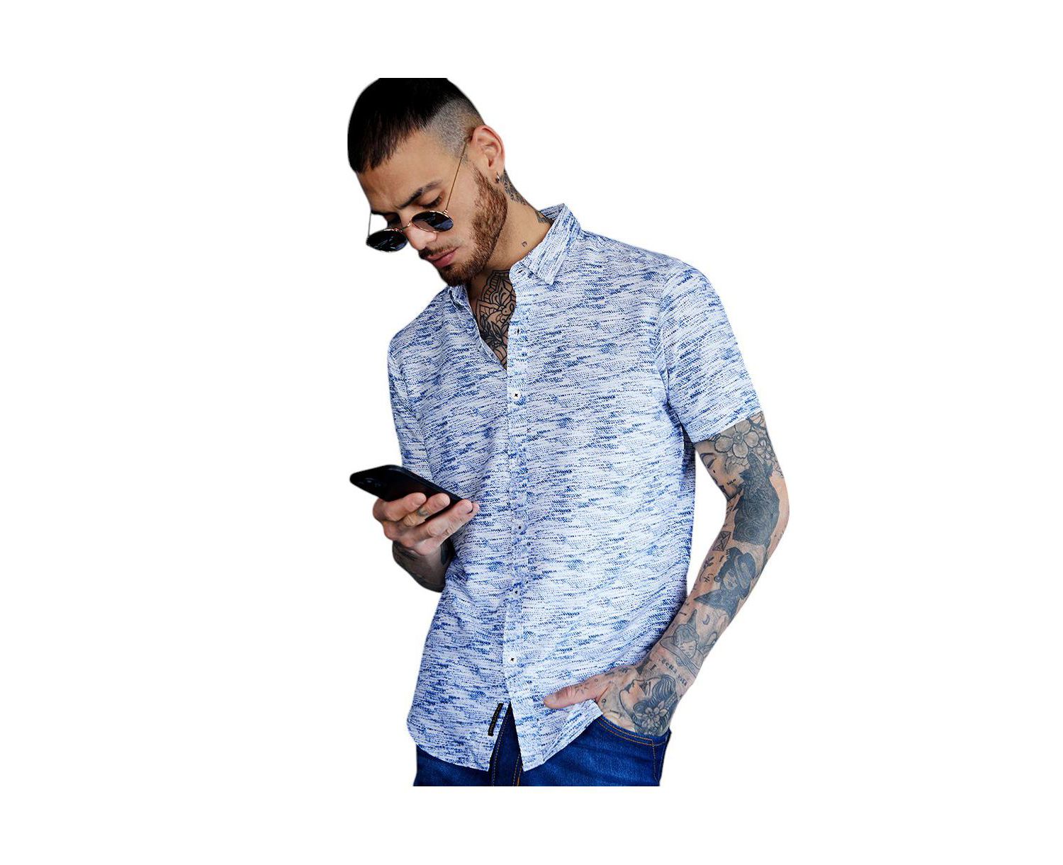 Men's Textured Tactile Shirt