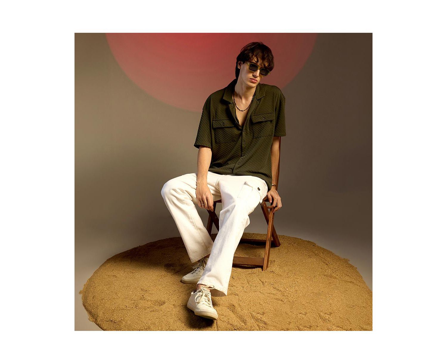 Men's Cubic Utility Oversized Shirt