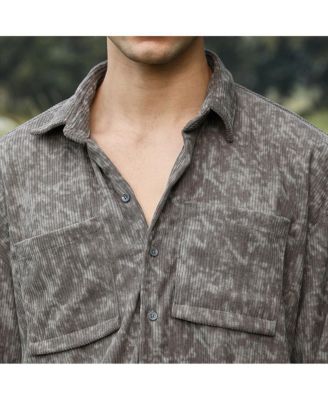 Men's Faded Corduroy Oversized Shirt