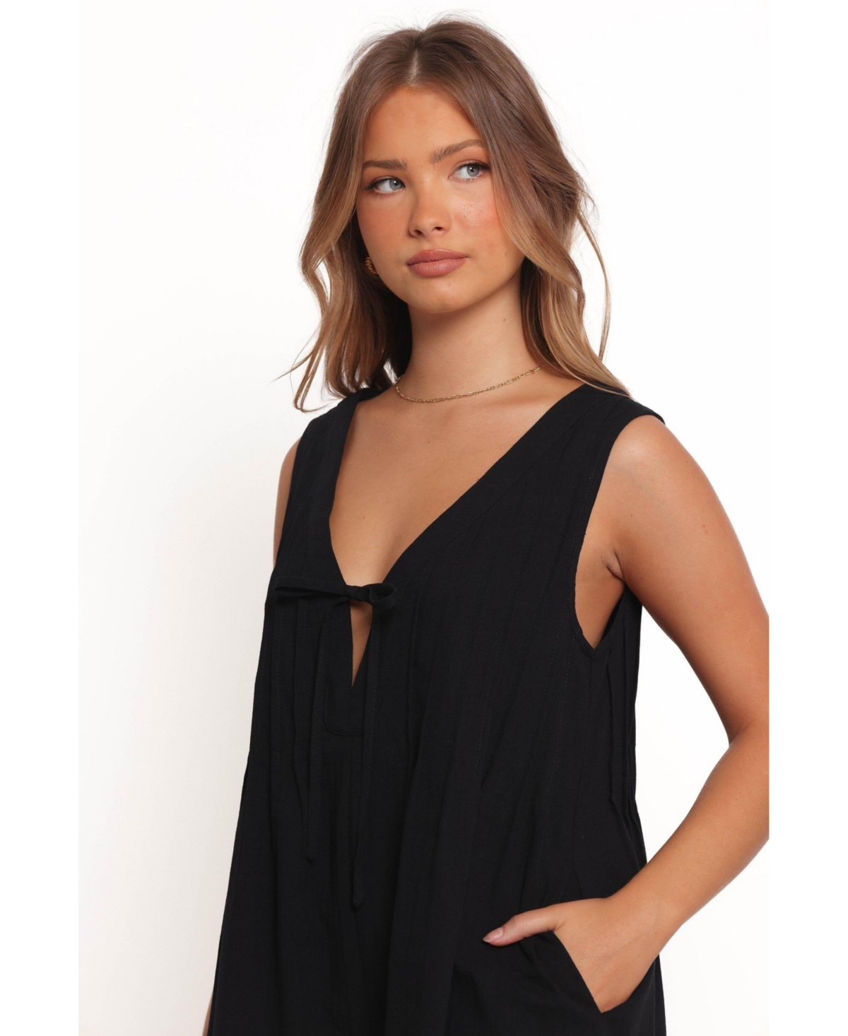 Petal and Pup Women's Kallie Tie Front Romper