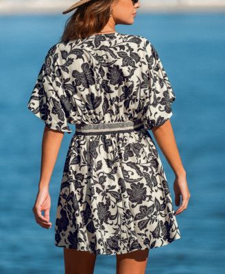 Women's Break the Ice Floral Mini Beach Dress