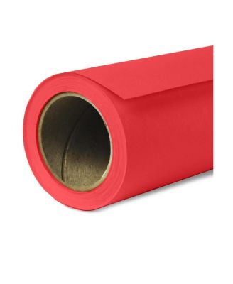 Widetone Seamless Background Paper, 107" wide x 36' Primary Red, #8