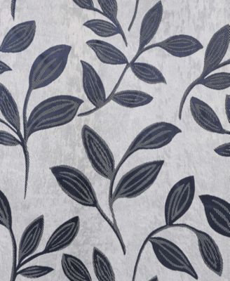 Leaves Modern Bohemian Back Tab Blackout Curtain Set, 52"x 63"