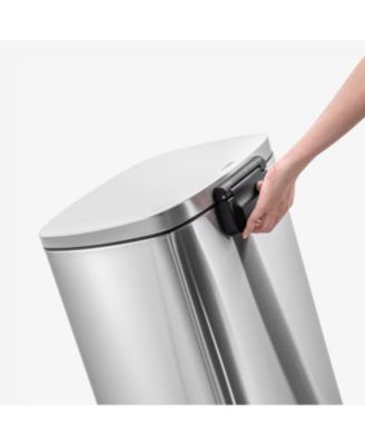 50L + 5L + 5L Rectangular Step Can Combo, Stainless Steel Trash Cans with Lids