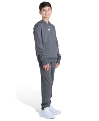 Big Boys' 8-20 Long Sleeve Pullover Hoodie and Joggers Essential Small Logo Fleece, 2-Piece Set