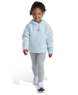 Toddler and Little Girls' 2T-7 Fleece Hoodie and Leggings, 2-Piece Set
