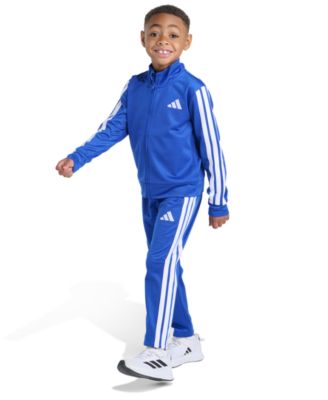 Toddler and Little Boys' 2T-7 Long Sleeve, Three Stripes Jacket and Jogger Pant, 2-Piece Set