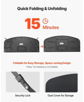 Semi Oval Folding Poker Table for 7 Players Casino Texas Holdem Game Table