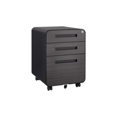 3 Drawer Mobile File Cabinet Under Desk Office Versatile Storage Cabinet for Legal/Letter/A4 Files, 5 Wheel Design Anti-Tilting