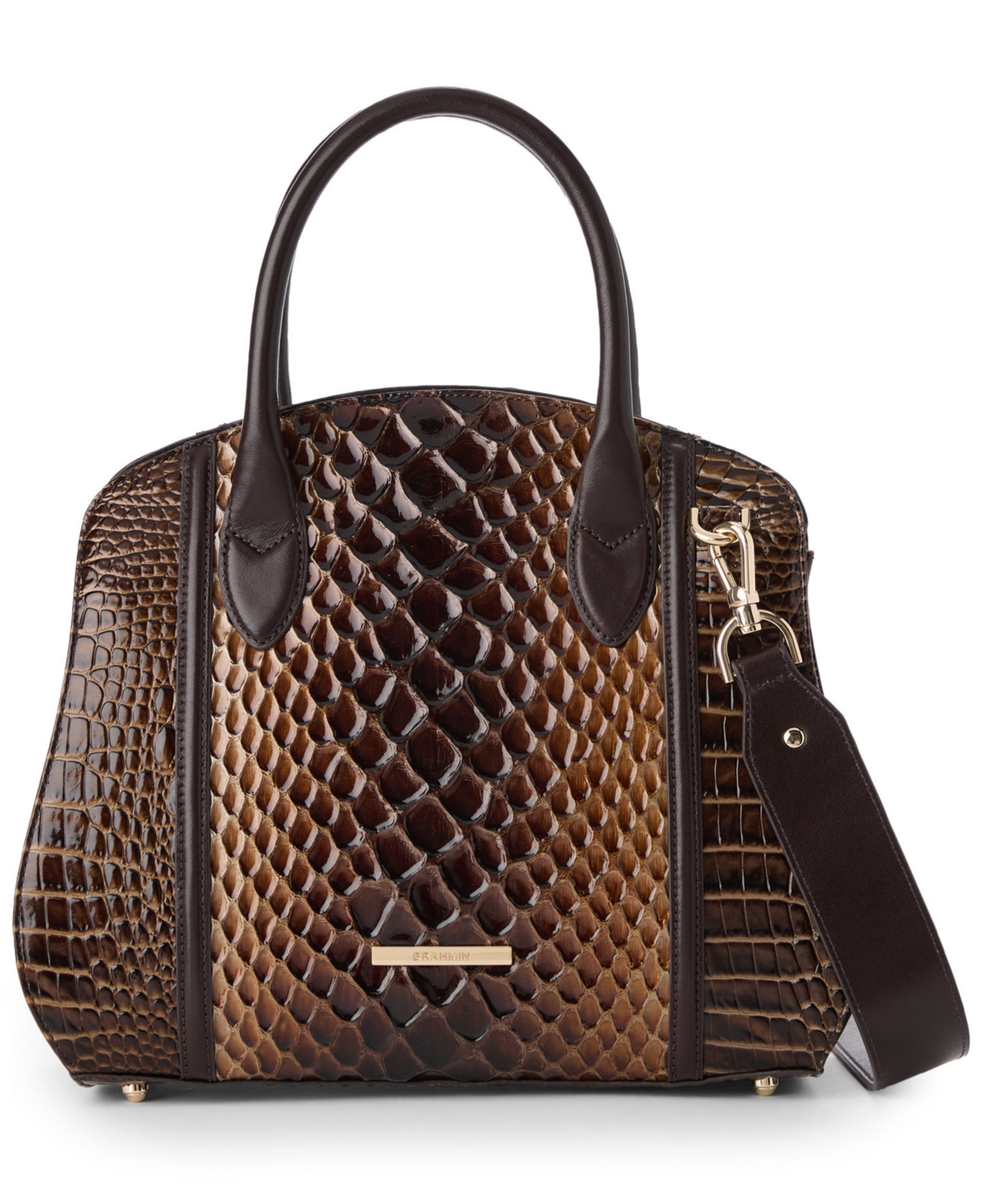 Brahmin Rosetta Toffee Caldwell Crossbody Bag
