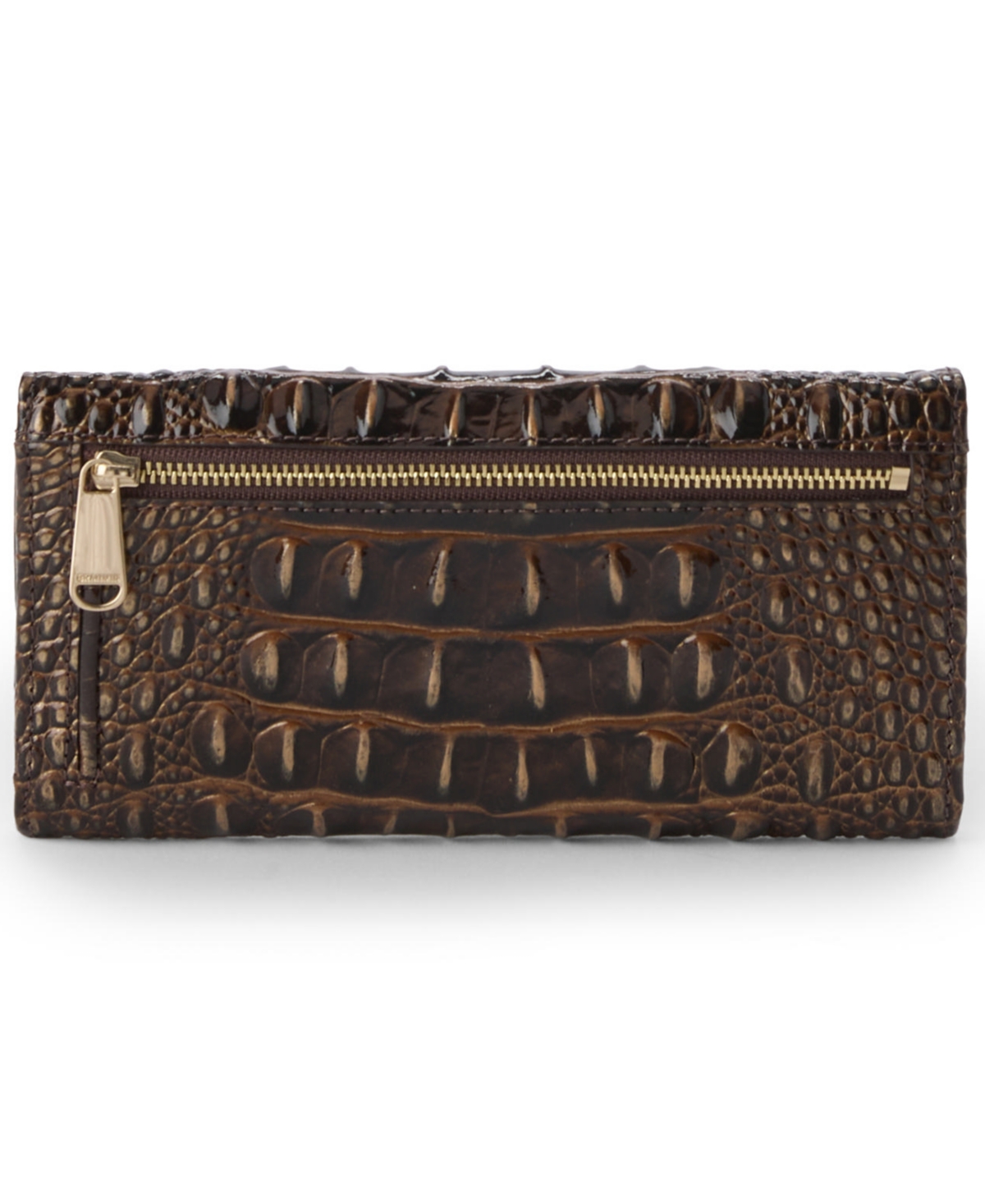 Brahmin Cordelia Embossed Leather Wallet In Brown