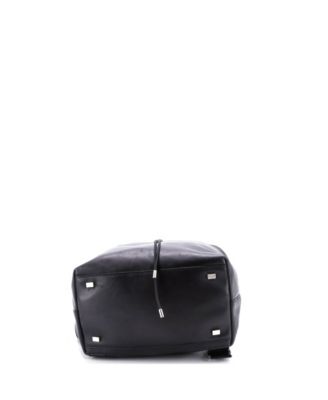 Large Drawstring Backpack Leather