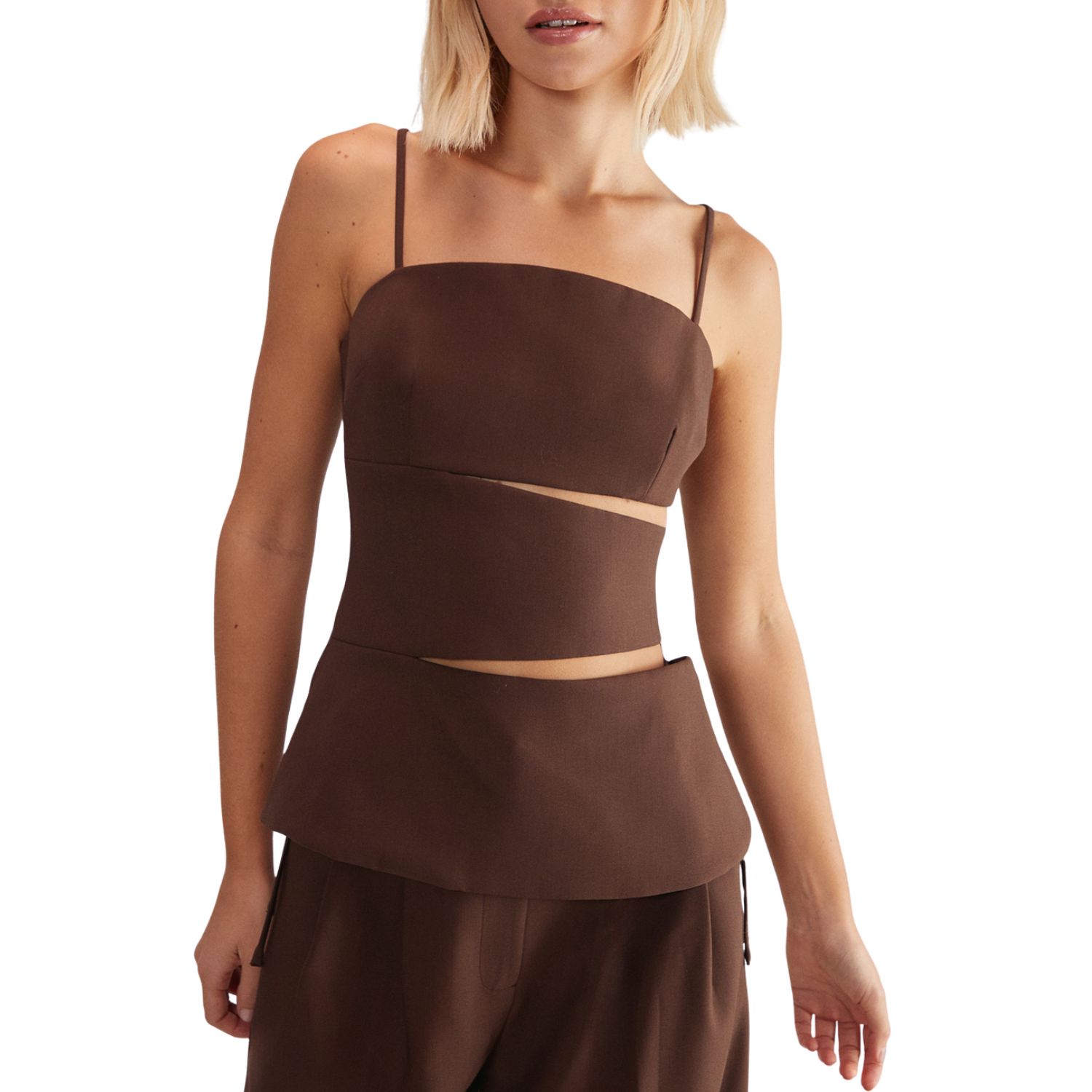 Premium Tailored Cut Out Longline Top