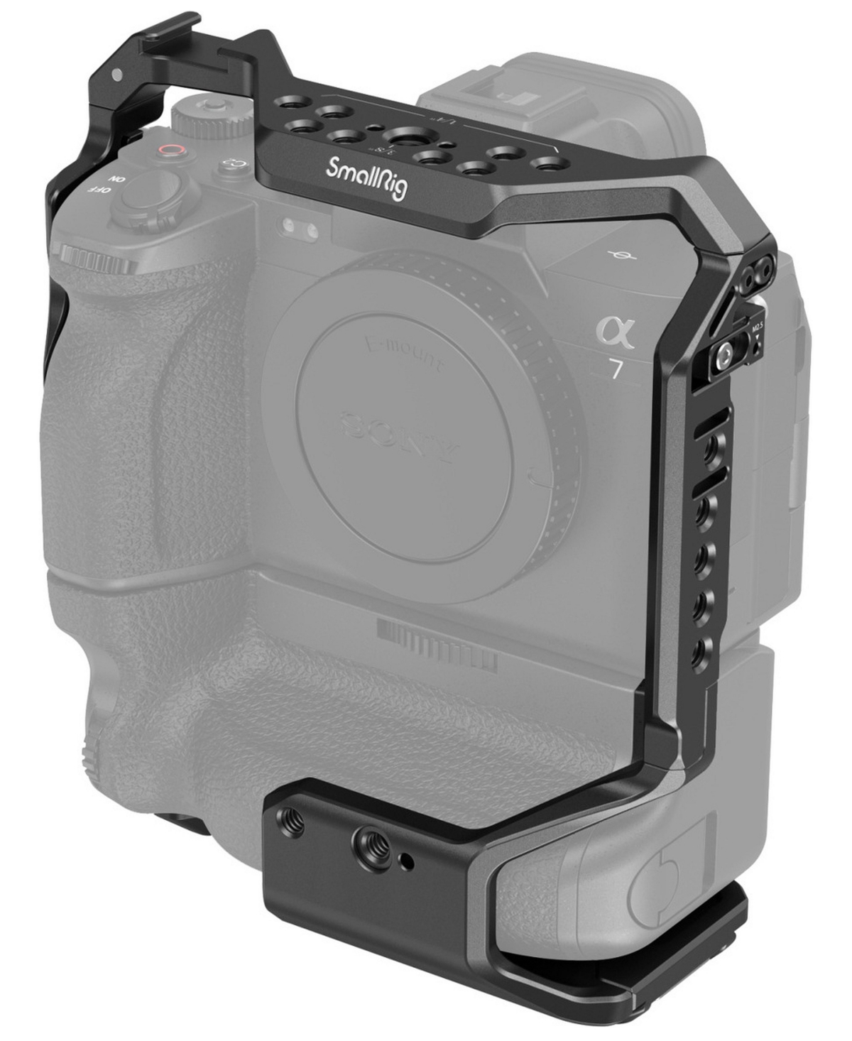 SmallRig 3594 Full Camera Cage for Sony Alpha 7S Iii/Alpha 7 Iv/Alpha 7R Iv/Alpha 1 with Vg-C4EM Battery Grip