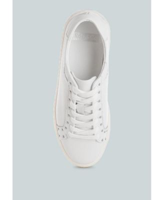 Rag and Co Womens Strider Studs Embellished Chunky Sneakers