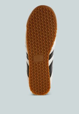 Womens Blaster Casual Striped Lace-Up Sneakers