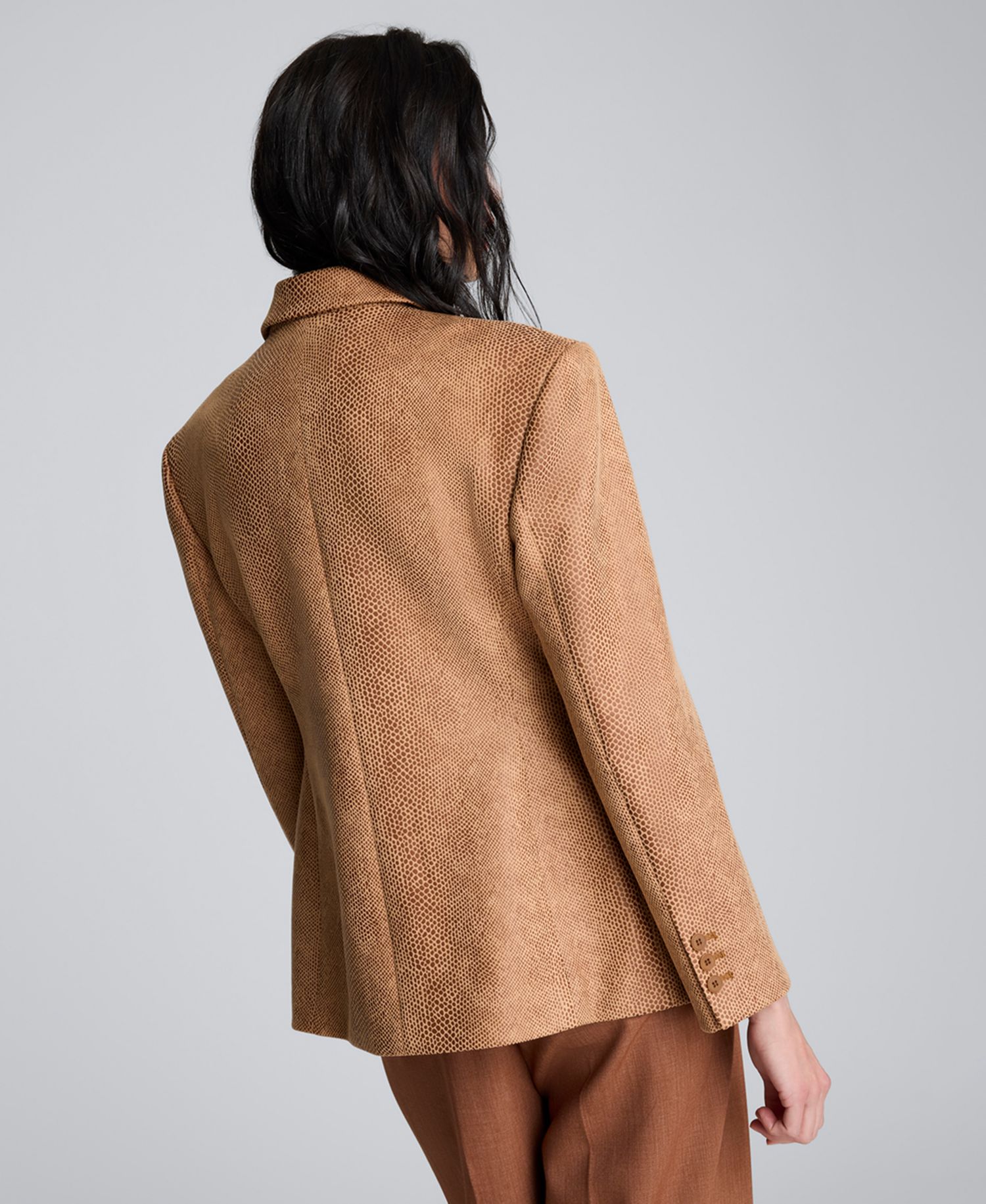 Women's Embossed Snake Print Blazer