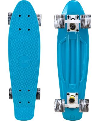 22 Inch Mini Cruiser Skateboard - OCEANIC with Swirl Wheels