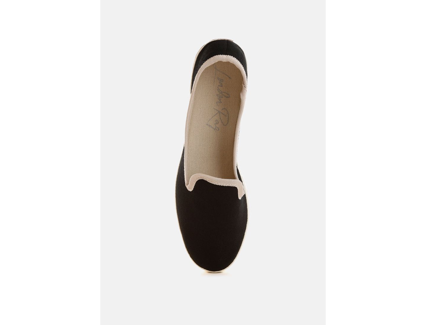 Женские туфли London Rag Moshka Round Toe Canvas Slip-On, цвет: Чёрный — фото 4