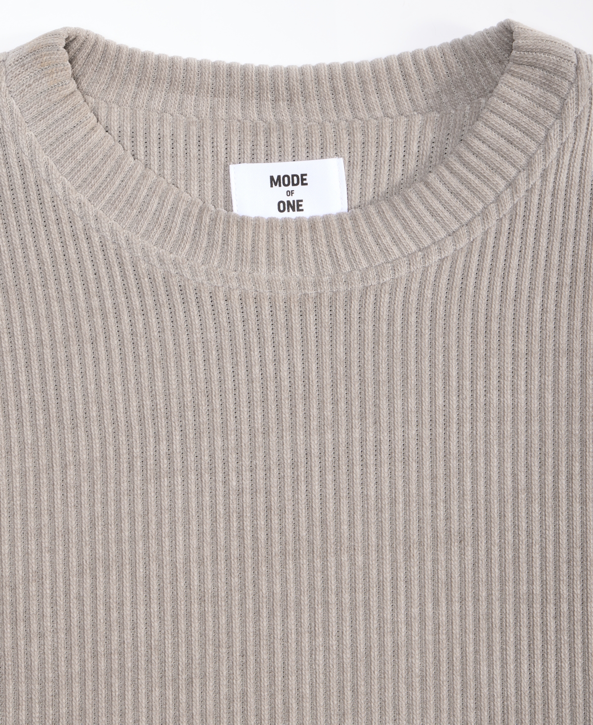 Mode Of One Men's Relaxed-fit French Ribbed Sweater, Macy's Exclusive In Gray