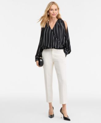Women's Printed Arm-Slit Surplice Blouse, Macy's Exclusive