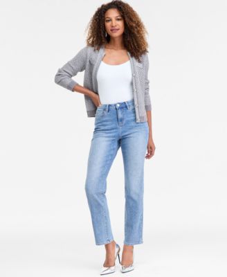 I.N.C. International Concepts - Women's Embellished Straight-Leg Jeans