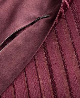 Metallic Strie Bordeaux 3-Pc. Duvet Cover Set, Full/Queen