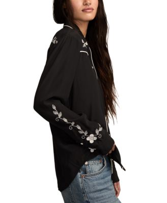 Women's Embroidered Long Sleeve Shirt