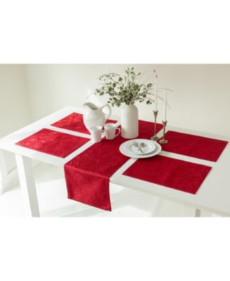 Poinsettia Foliage 13" x 18" Raised Jacquard Placemat