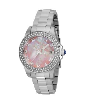 Women's 36070 Angel Quartz 3 Hand Pink Dial Watch