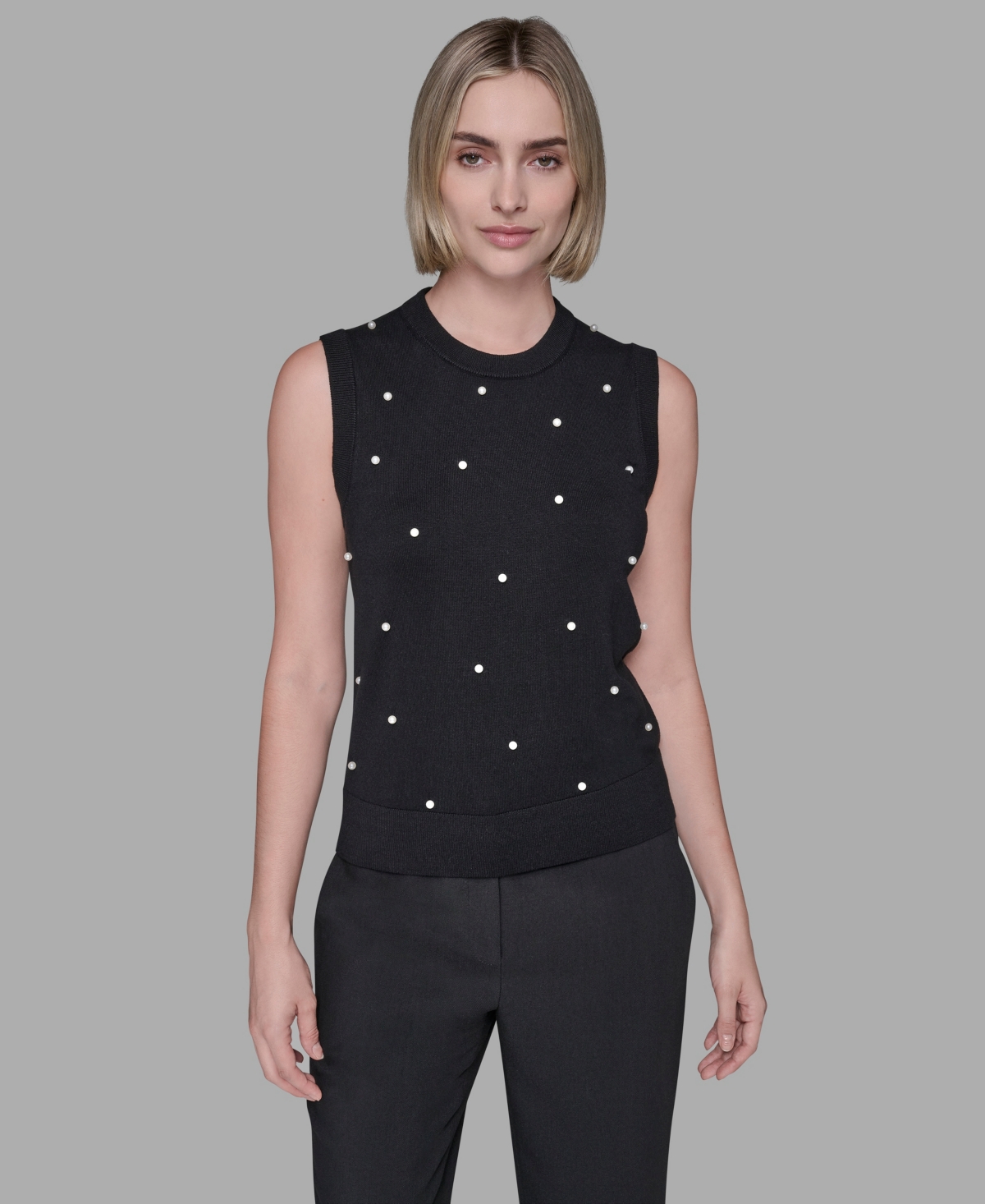 Karl Lagerfeld Paris Women's Round Neck Top