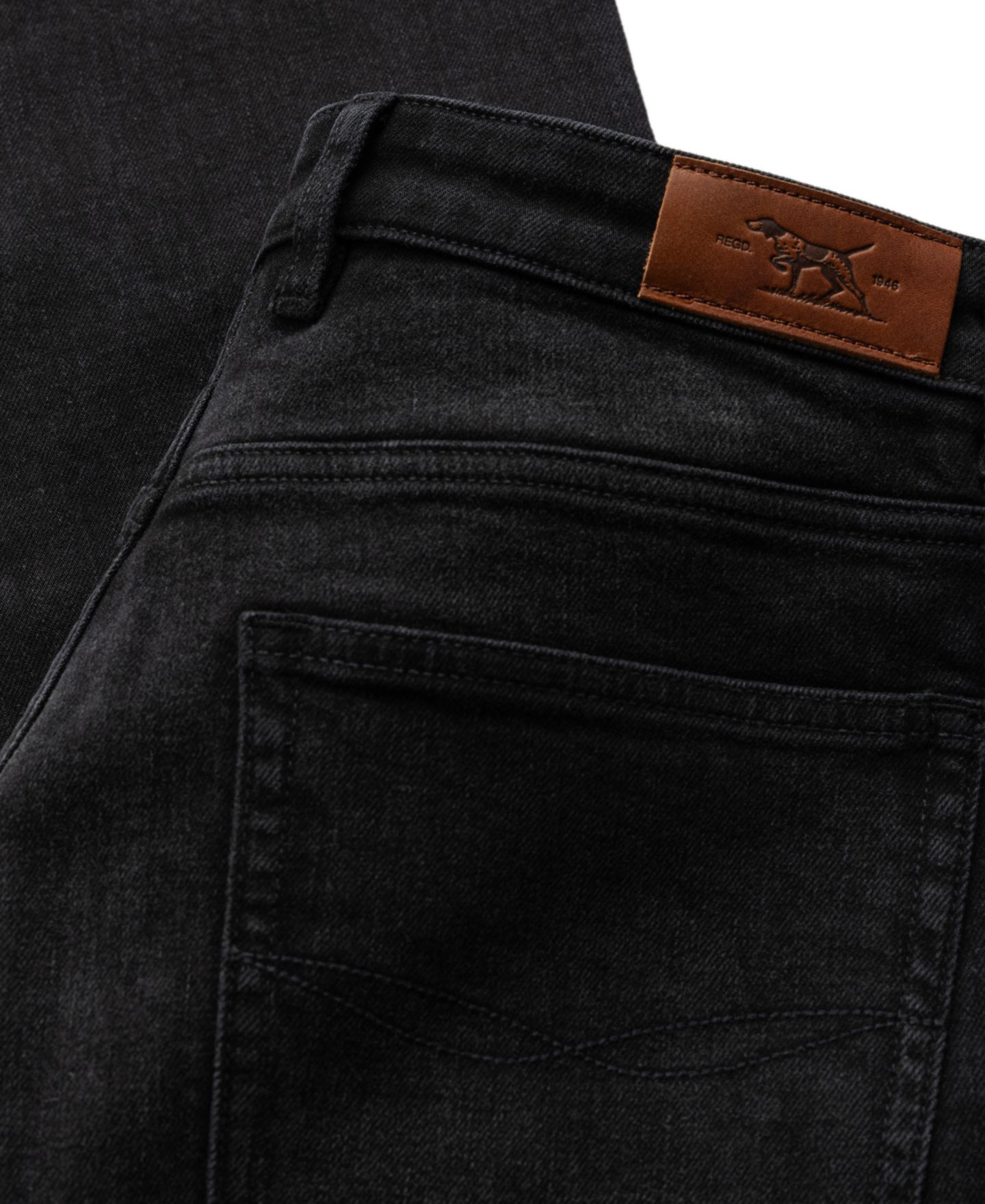Мужские джинсы Rodd & Gunn Lyell Straight Fit Denim Jeans, цвет: Чёрный — фото 16