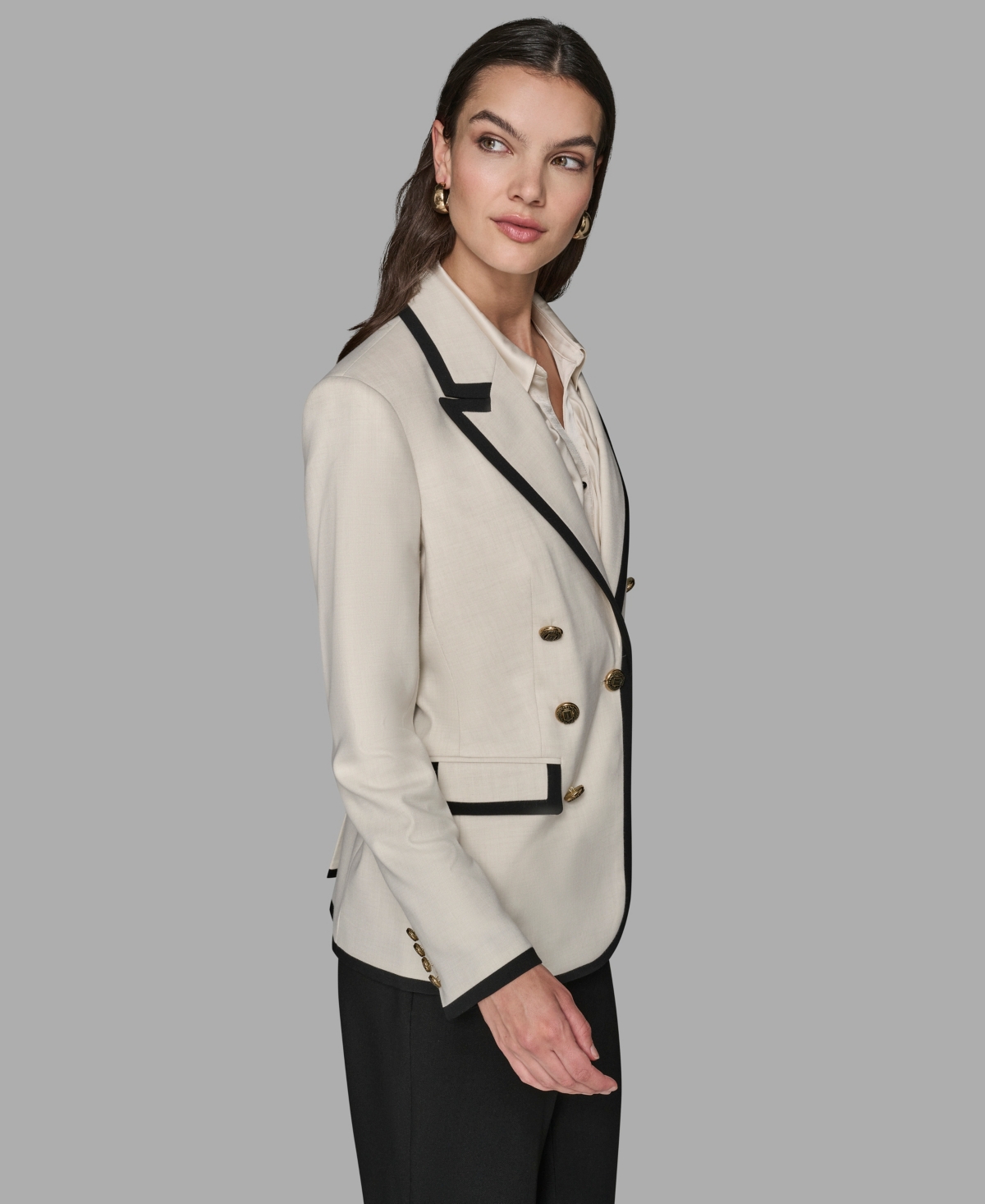 Karl Lagerfeld Women's Long Sleeve Jacket In Neutral